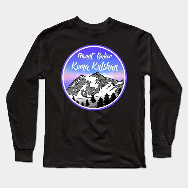 Mt Baker Long Sleeve T-Shirt by mailboxdisco